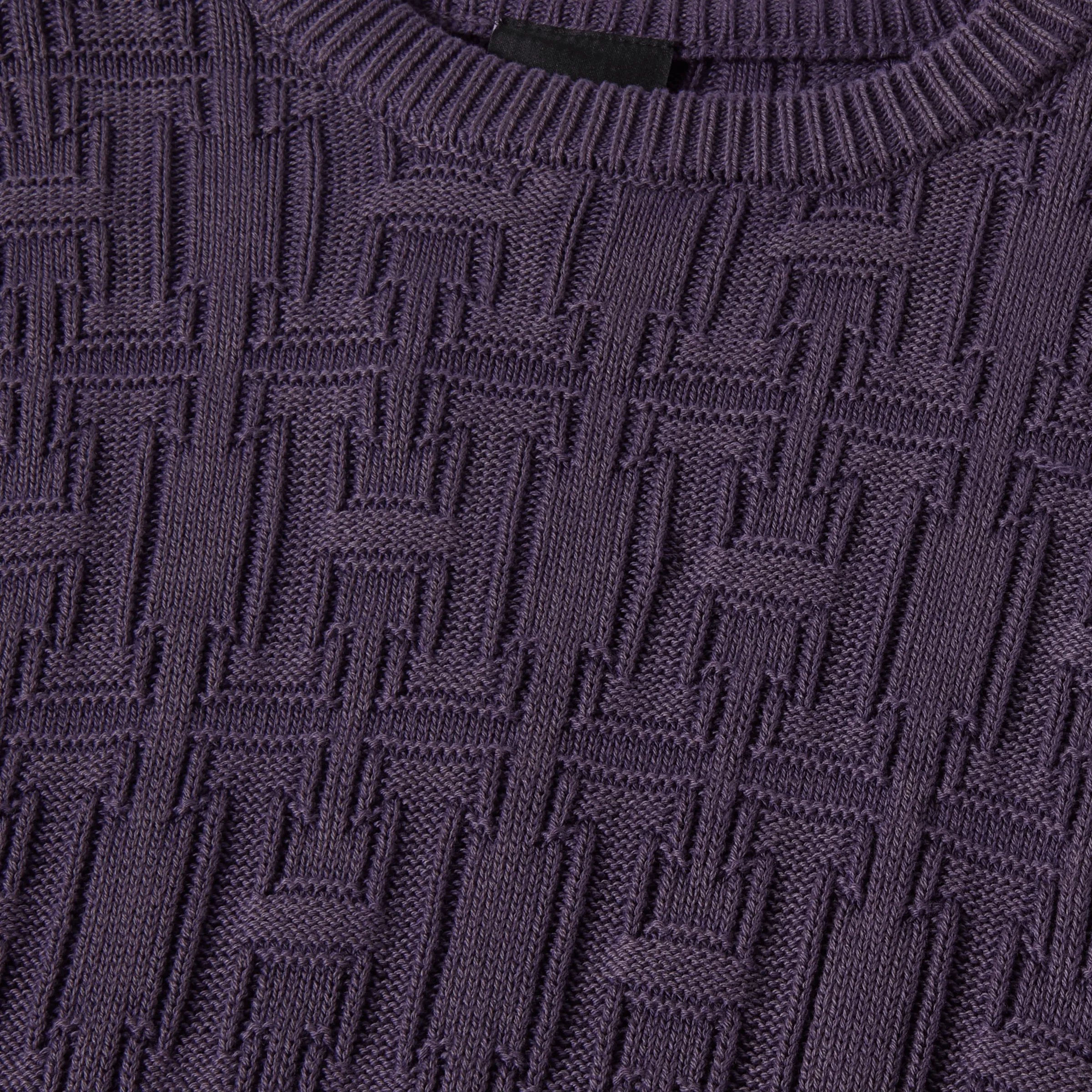 Interlaced Jacquard Overdyed Crew