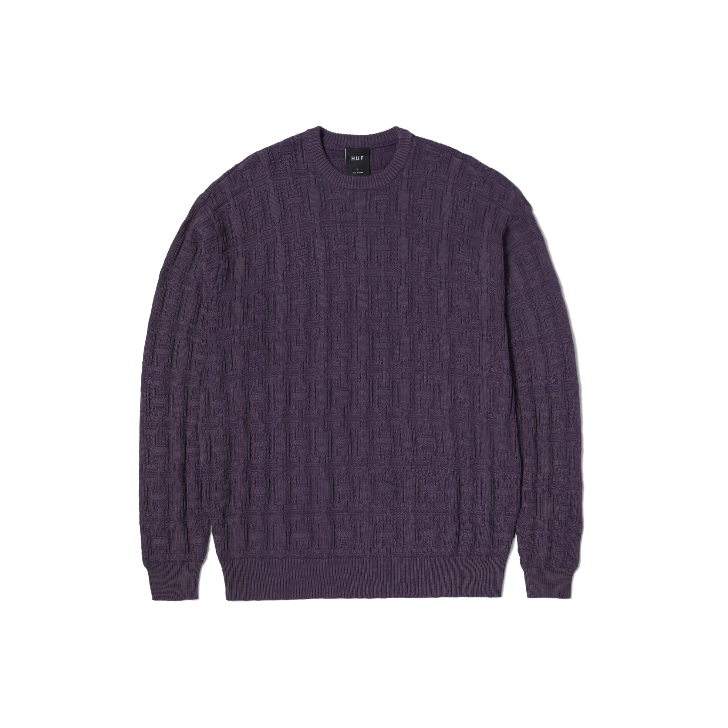 Interlaced Jacquard Overdyed Crew