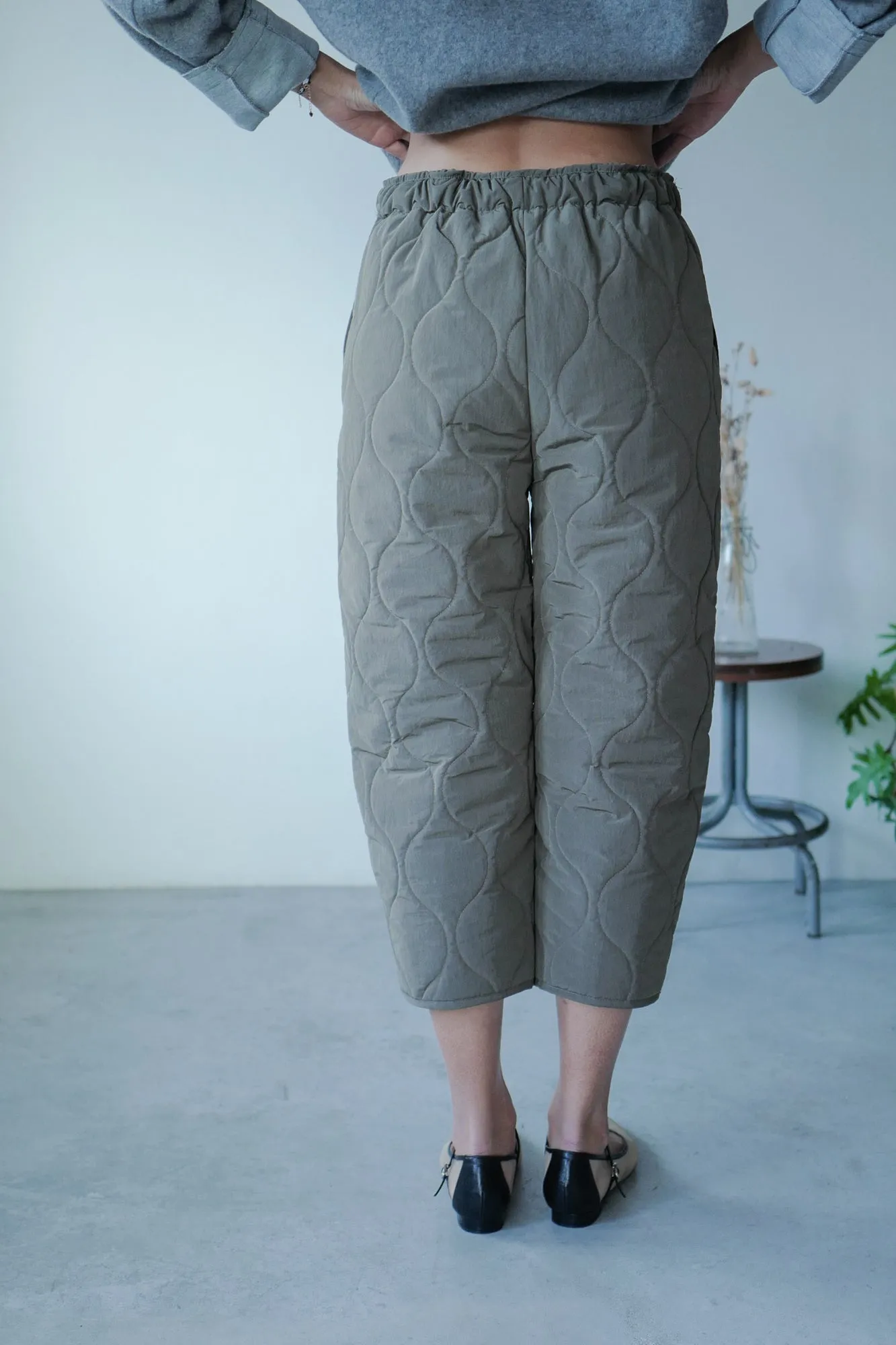 Khaki Quilted Shell Ballon Pants *BEST BUY*