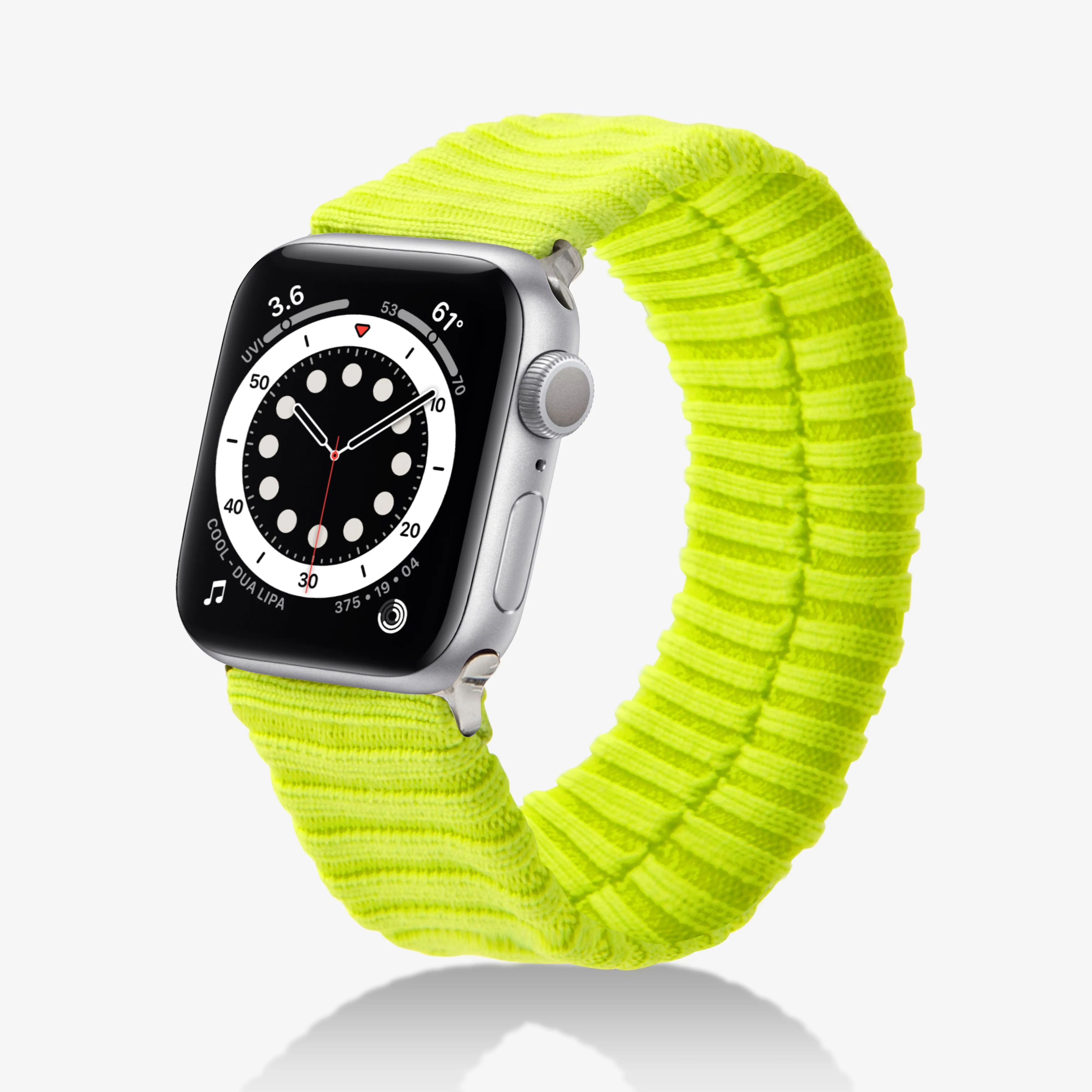 Knit Apple Watch Band - Neon Yellow