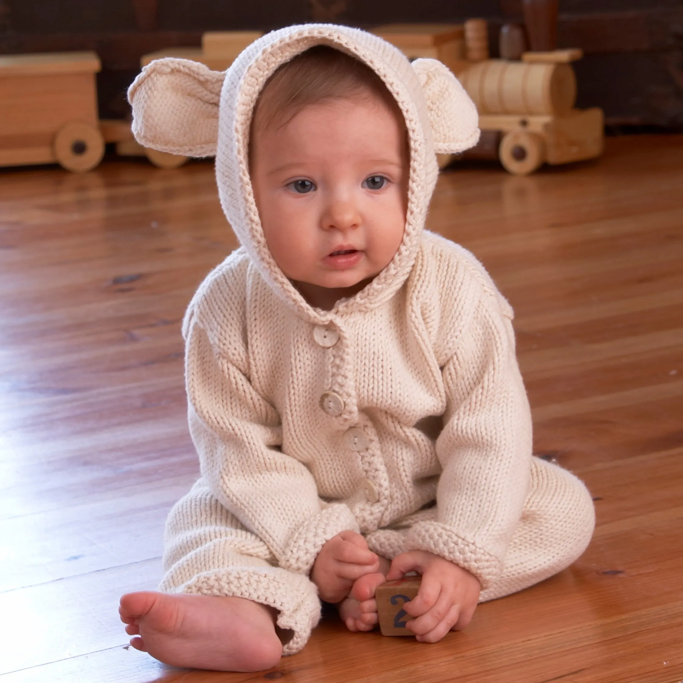 Lamb's Ear Cardigan Handknit Pattern