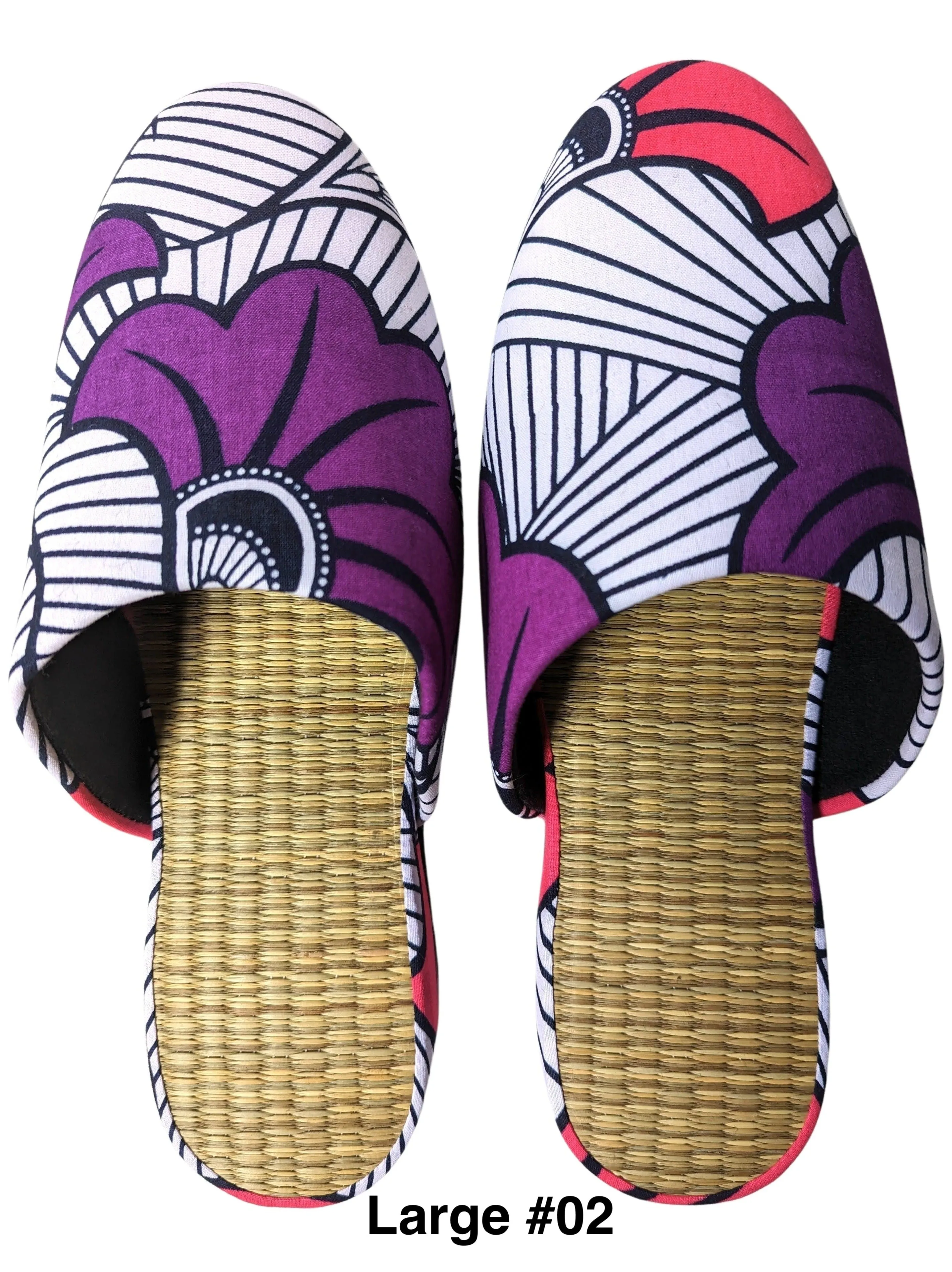 Large Tatami Print Mix Slippers 2024SS-L07