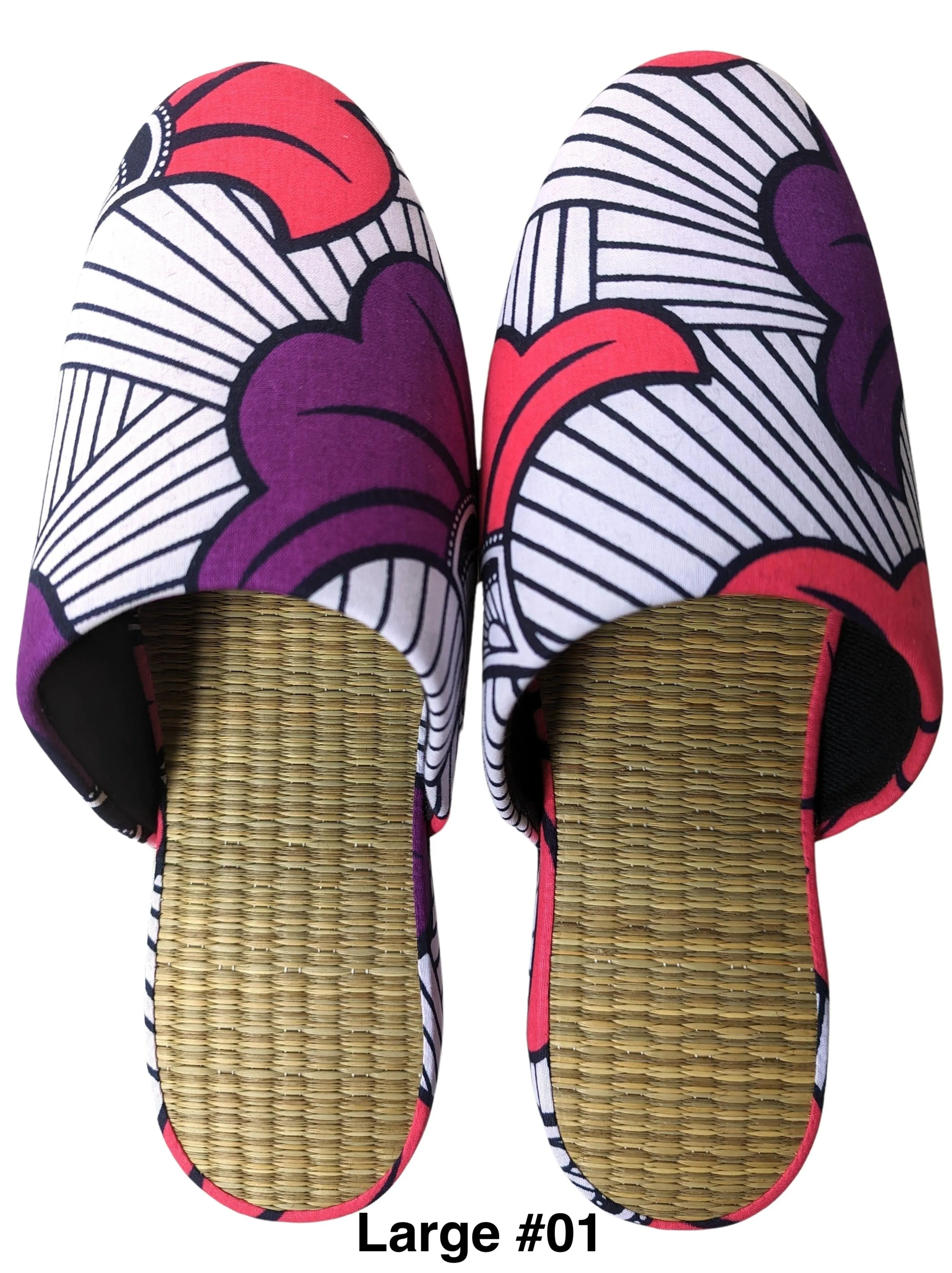 Large Tatami Print Mix Slippers 2024SS-L07