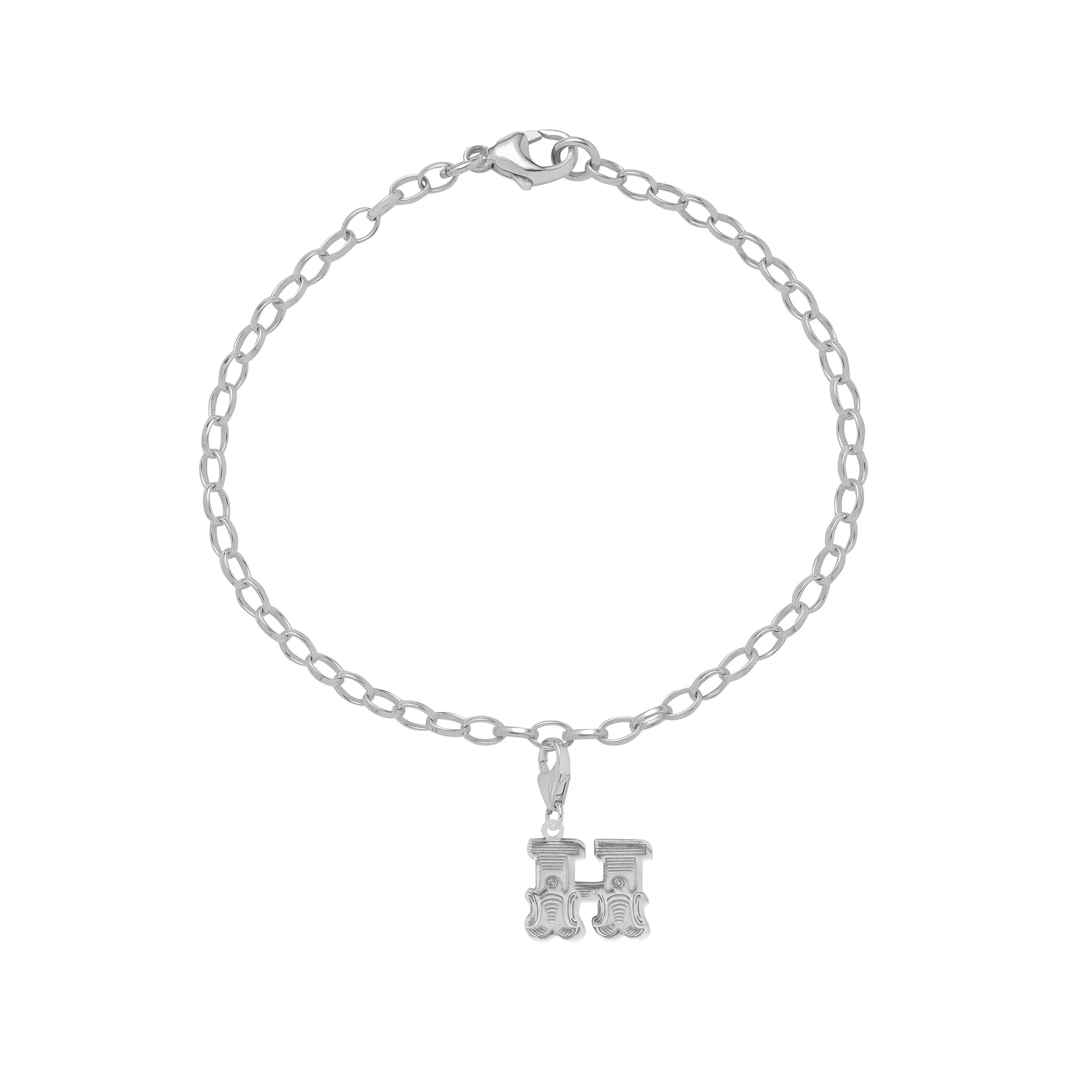 Letter H Starter Charm Bracelet