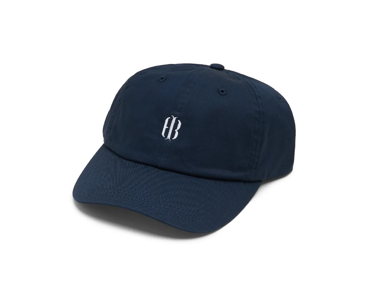 Lightweight Cotton Hat: Navy with White HB Icon