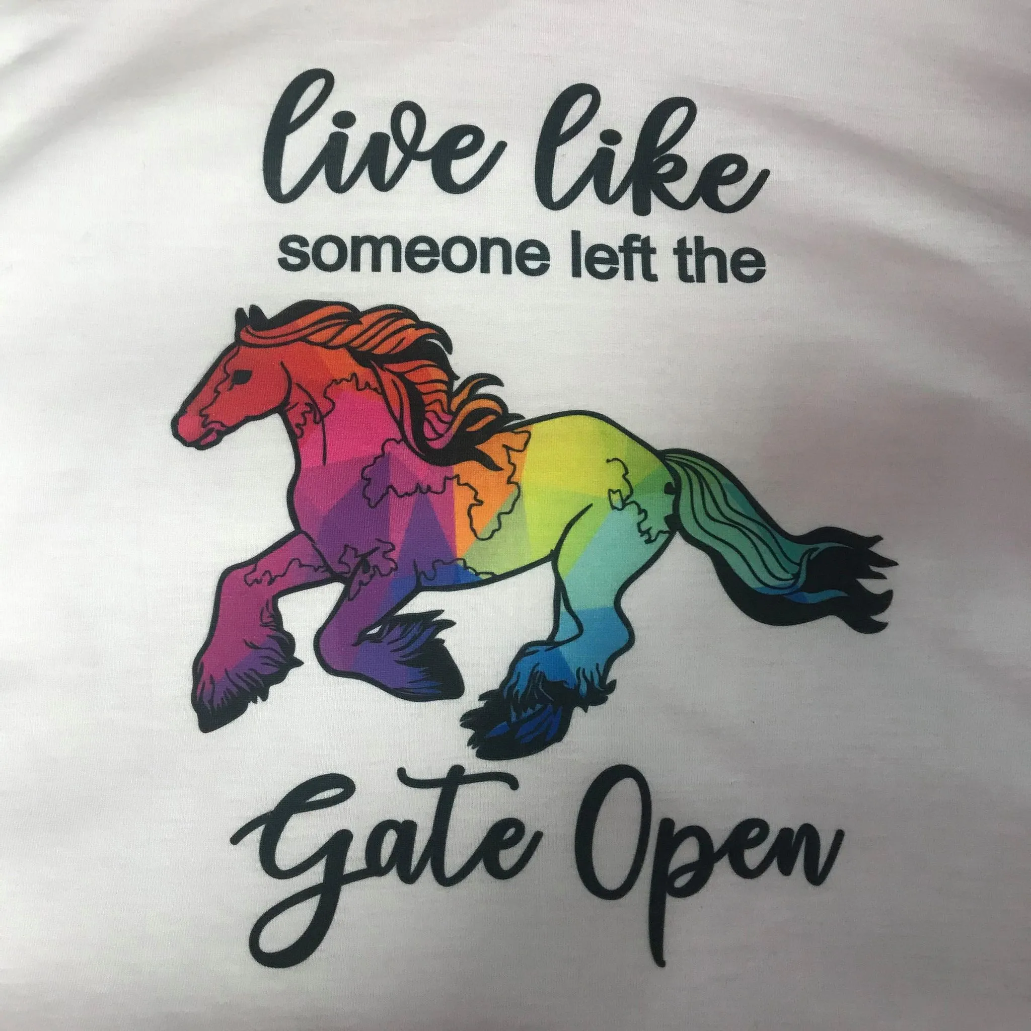 Live Like Someone Left the Gate Open Shopper Bag