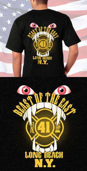 Long Beach Fire Department Beast of the East Back Design