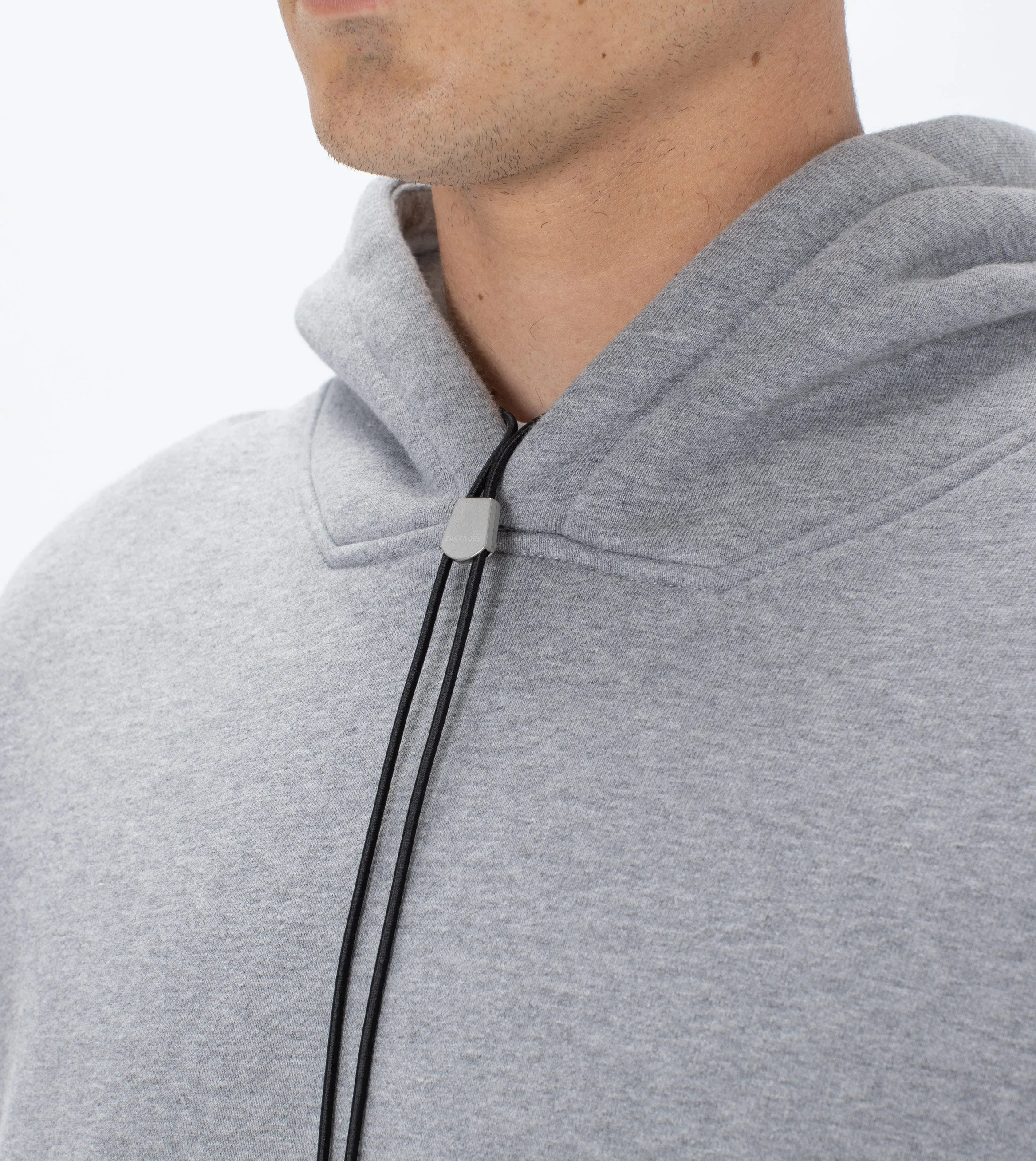 Lowgo Hood Sweat Dk Grey Marle