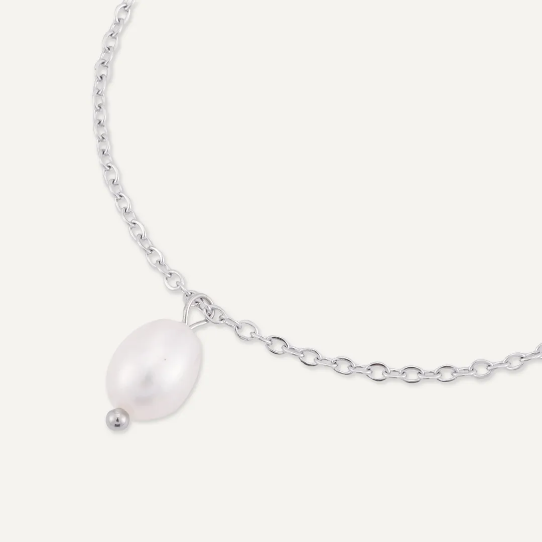 Memories: "BEAUTIFUL BRIDESMAID" | Pearl Bracelet | White Gold-Plated