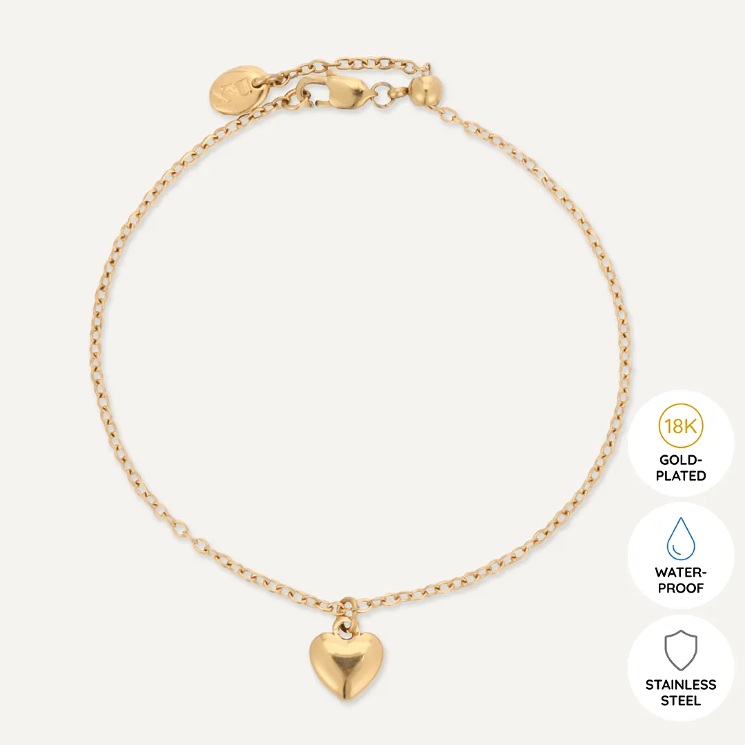 Memories: "BEAUTIFUL GODDAUGHTER" | Heart Bracelet | 18K Gold-Plated