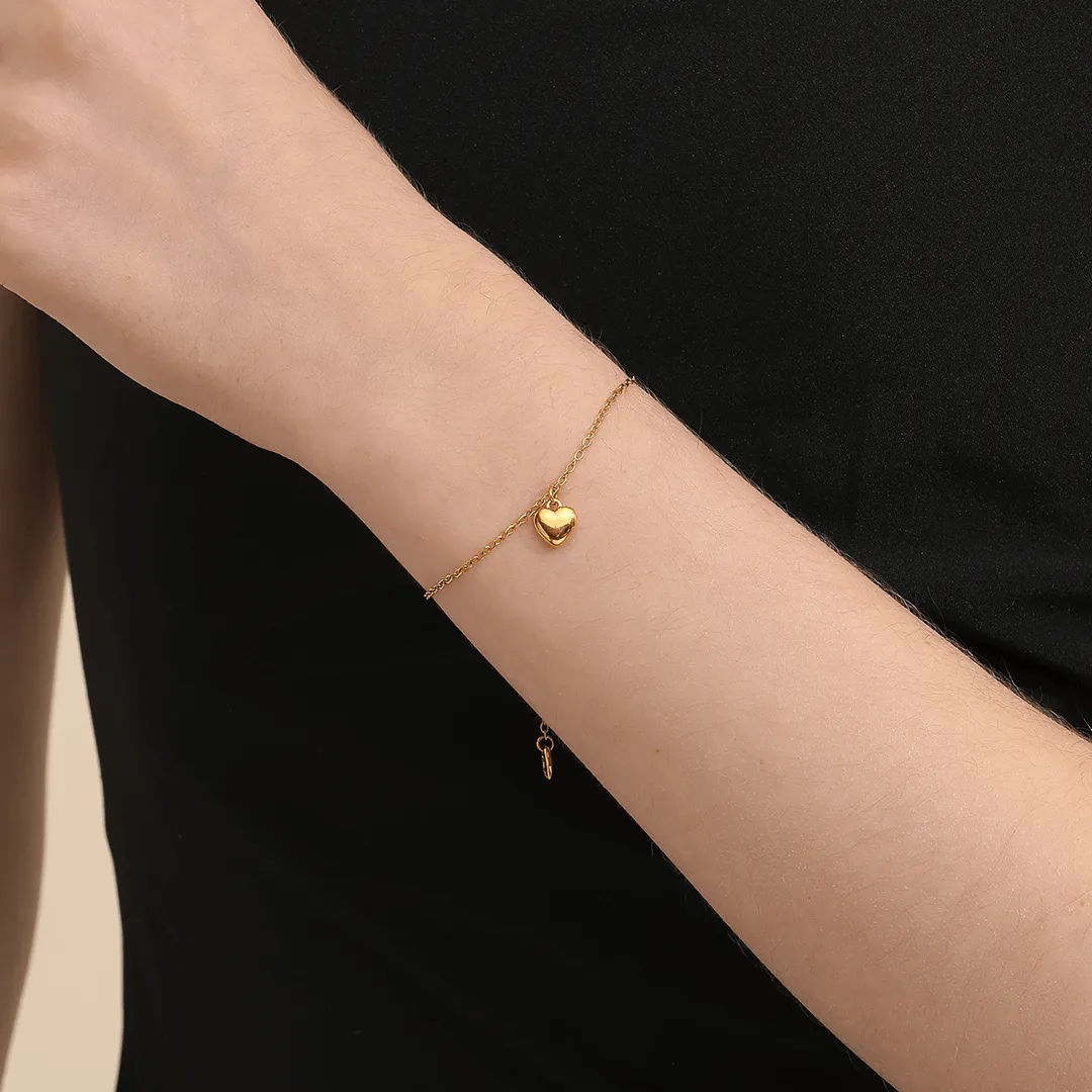 Memories: "BEAUTIFUL GODDAUGHTER" | Heart Bracelet | 18K Gold-Plated