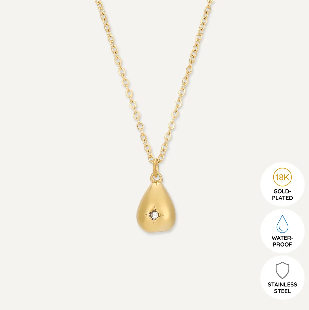 Memories: "HAPPY EASTER" | Easter Egg Necklace | 18K Gold-Plated