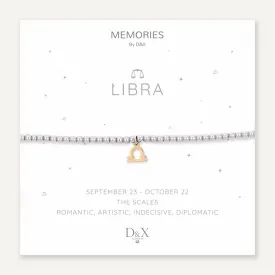 Memories: "LIBRA" | The Scales Bracelet | White Gold & 18K Gold-Plated