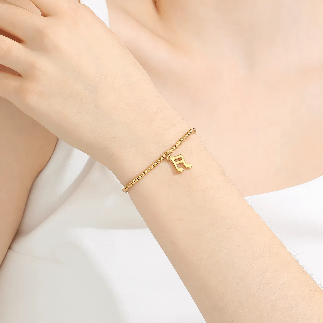 Memories: "TAKE NOTE" | Music Note Bracelet | 18K Gold-Plated