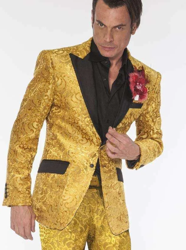 Mens Fashion Suit, Salsa Gold - Prom - Tuxedo - 2020