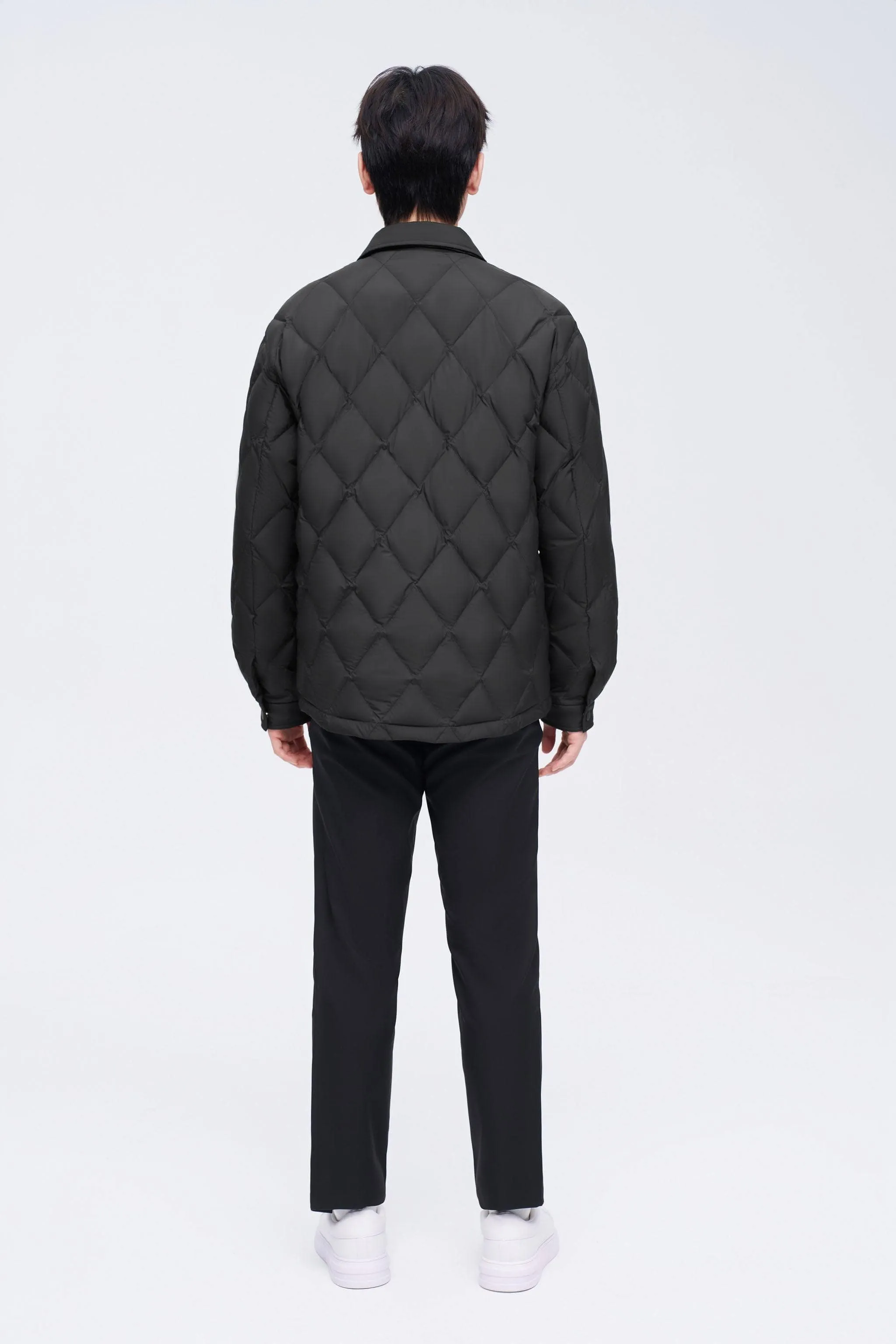 Men's Quilted Down Shacket