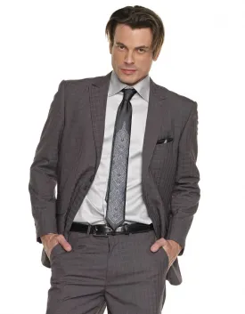 Mens Suits - Plaid Suits - Tom Gray