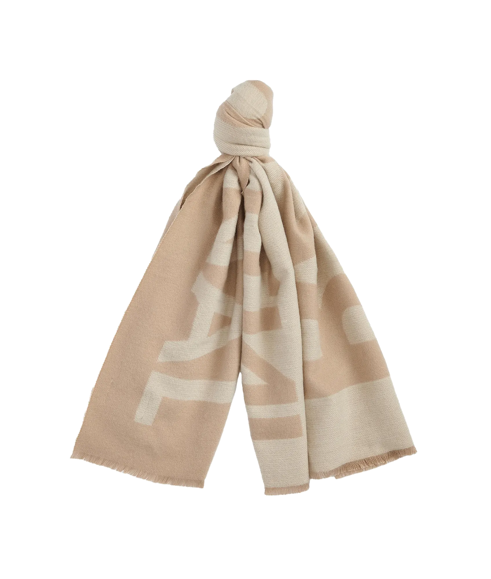 Milla Logo Wrap Scarf - Cream