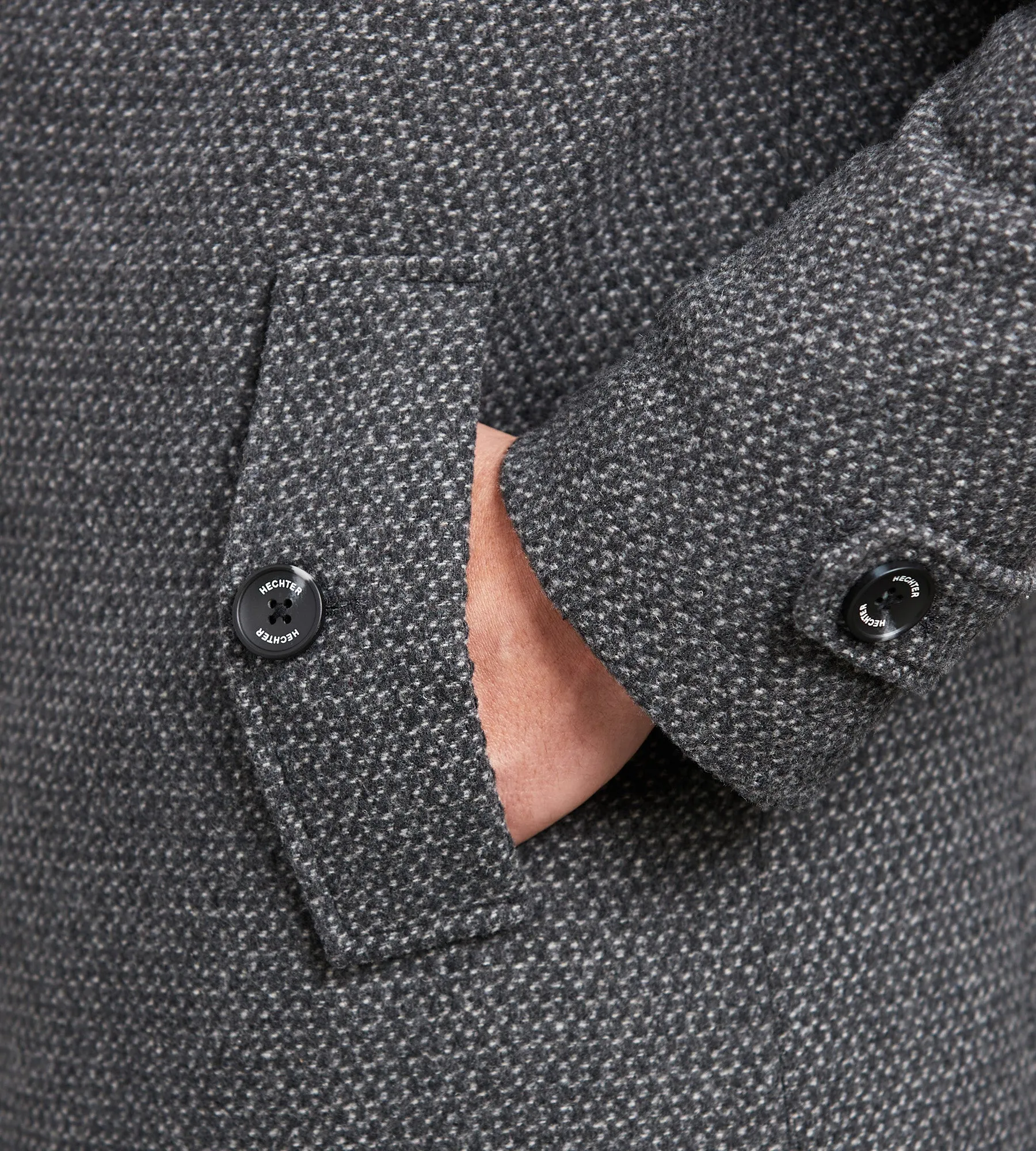 Modern Fit Mid-Length Field Coat with Bib