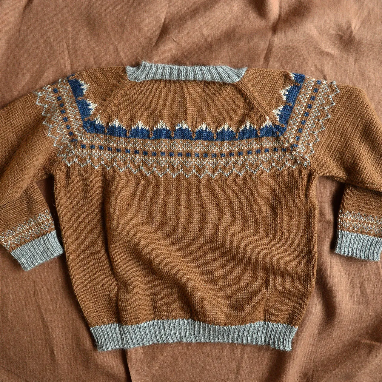 Mountain Sweater - 100% Baby Alpaca - Camel (18m-5y) *Last ones