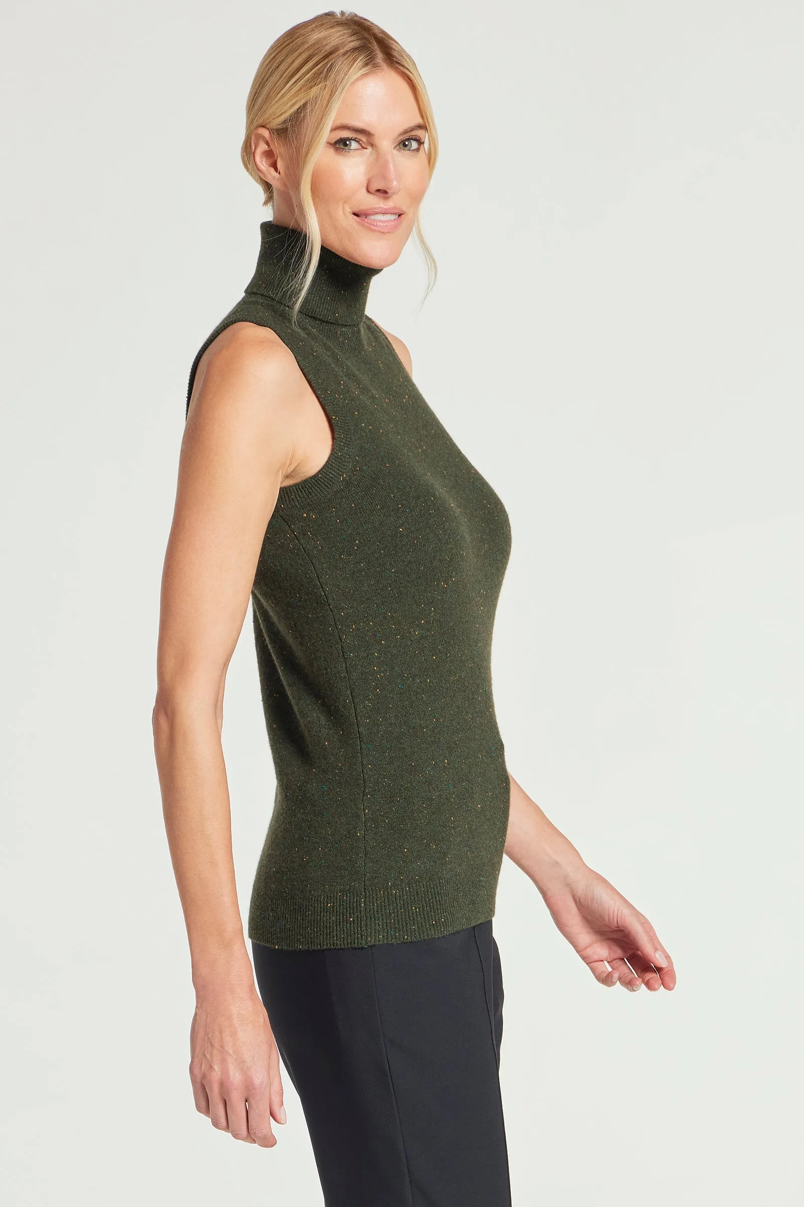 Nicolette Sleeveless Cashmere Top