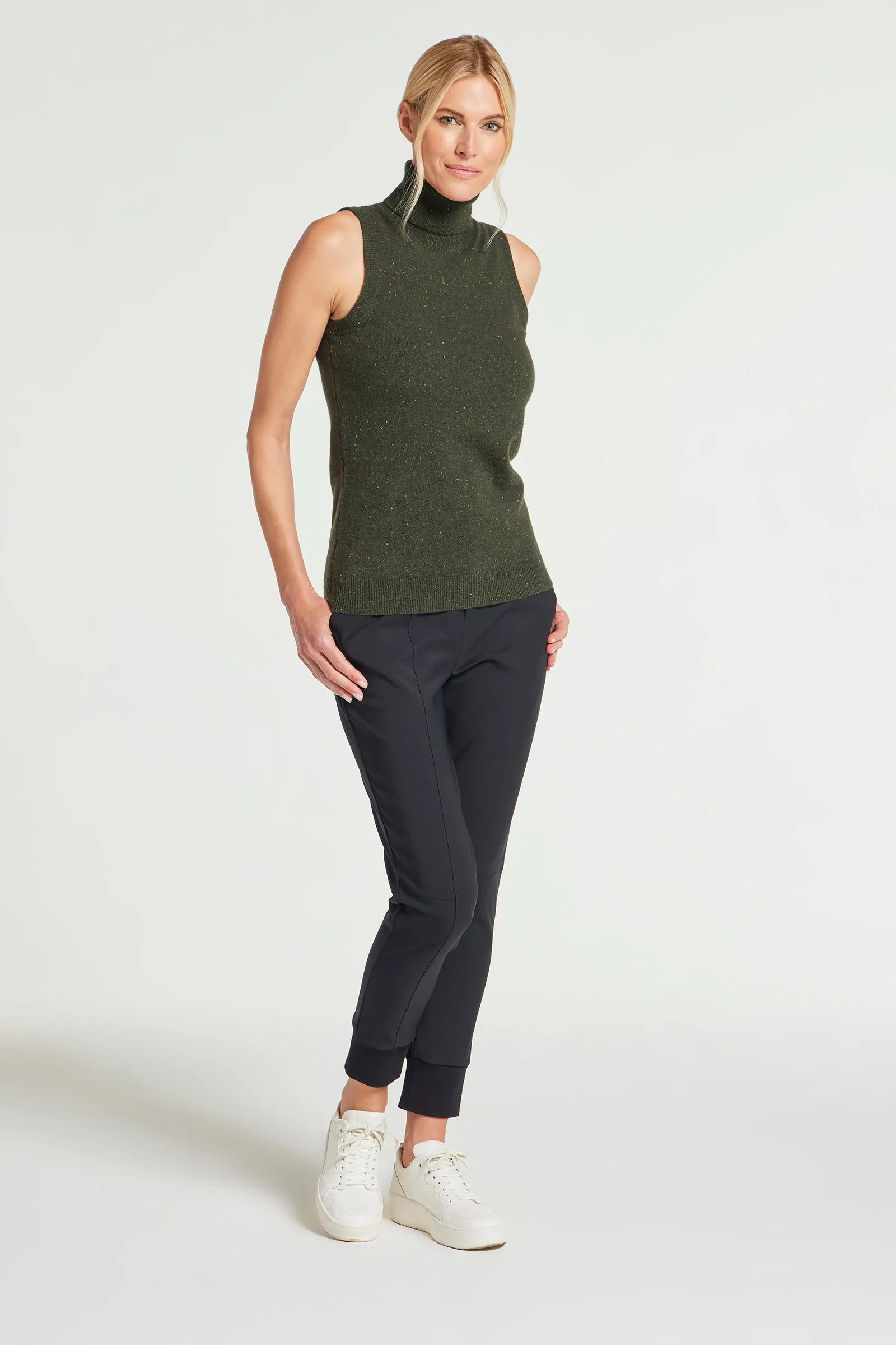 Nicolette Sleeveless Cashmere Top