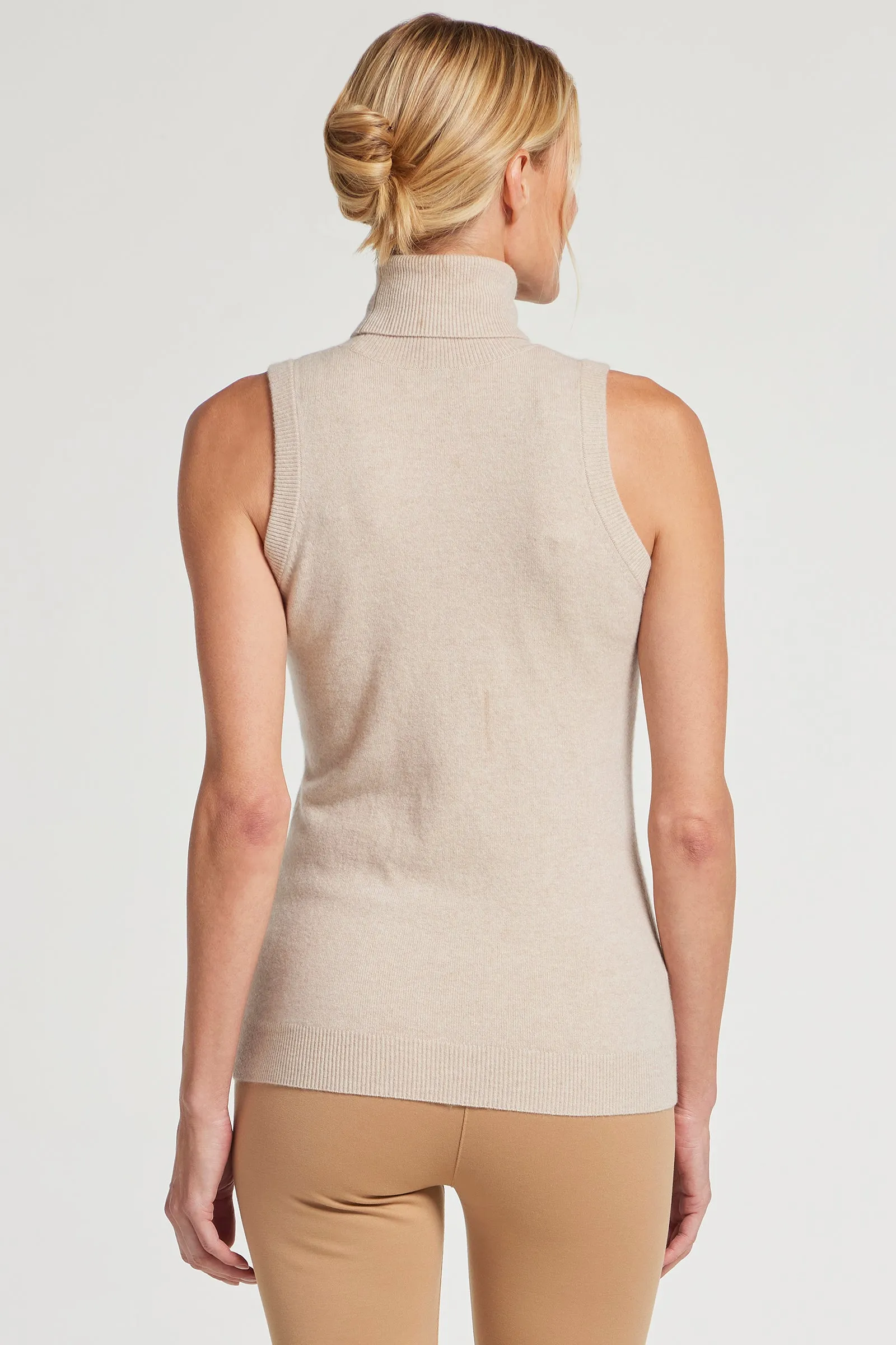 Nicolette Sleeveless Cashmere Top