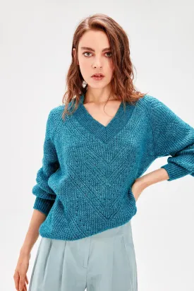 Noelle Balloon Sleeve Knit Sweater