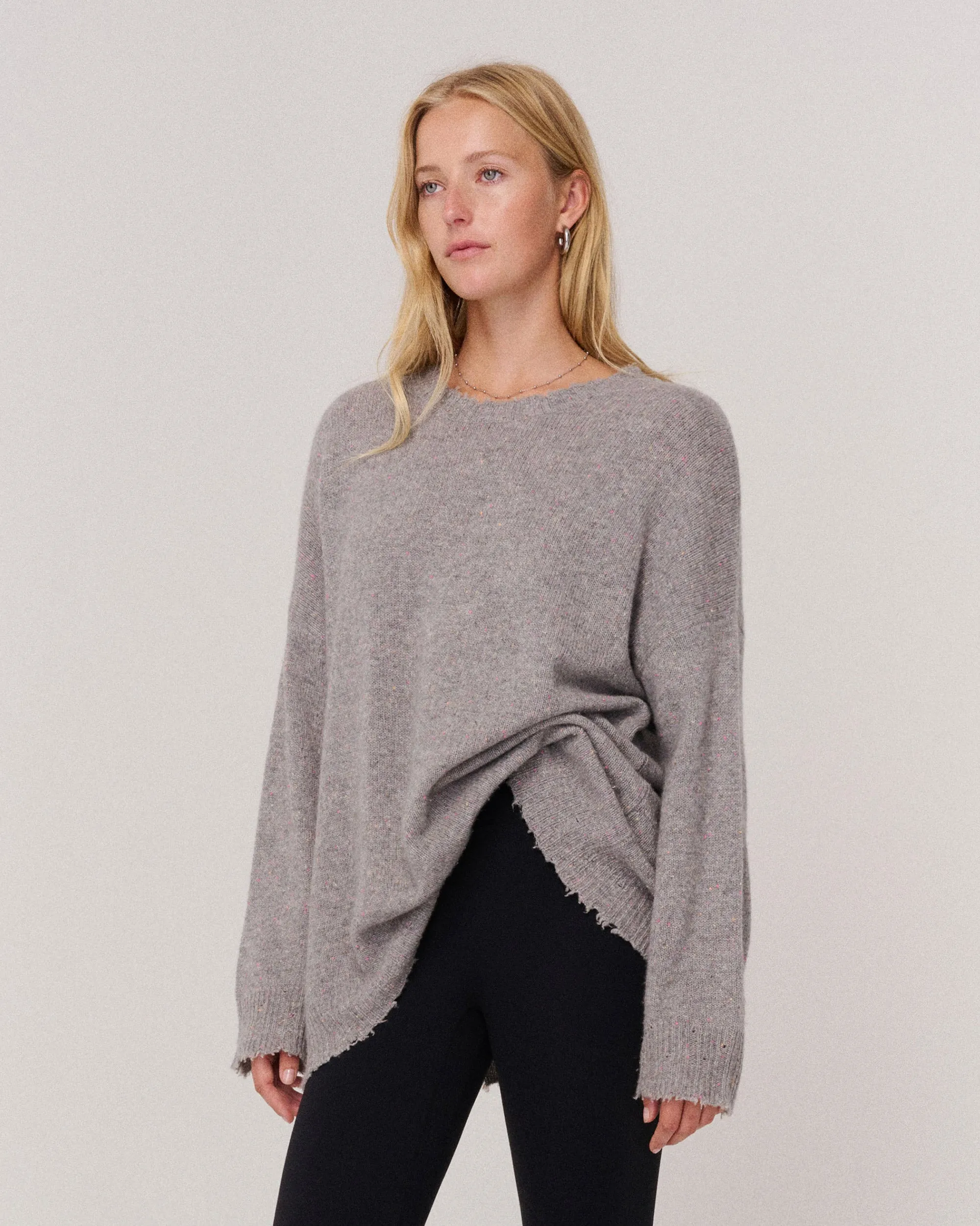 OLIVIA SWEATER HTR. GREY