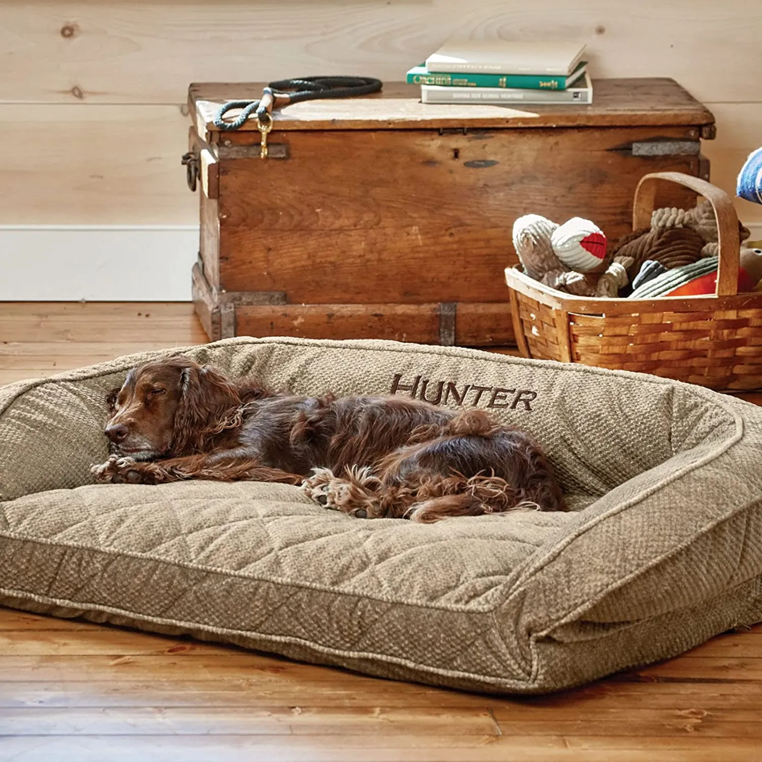 Orvis ComfortFill-Eco Bolster Dog Bed