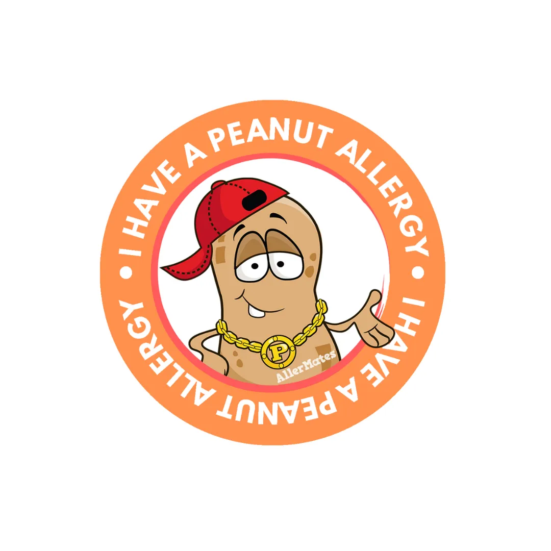 Peanut Allergy 2" Labels 2 packs of 15