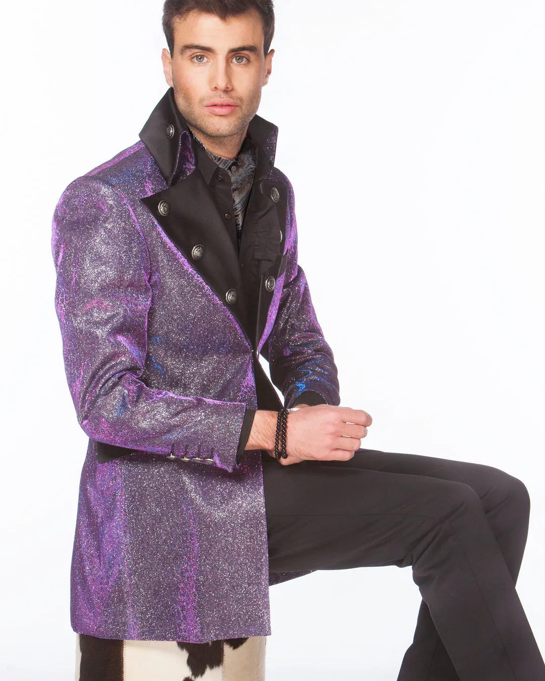 Prom Blazer - Prom Tuxedo 2020 - Lucio Purple/Silver - Tuxedo - 2020