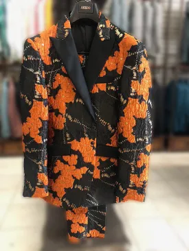 Prom Suit 2022, one of a kind 40 Long orange