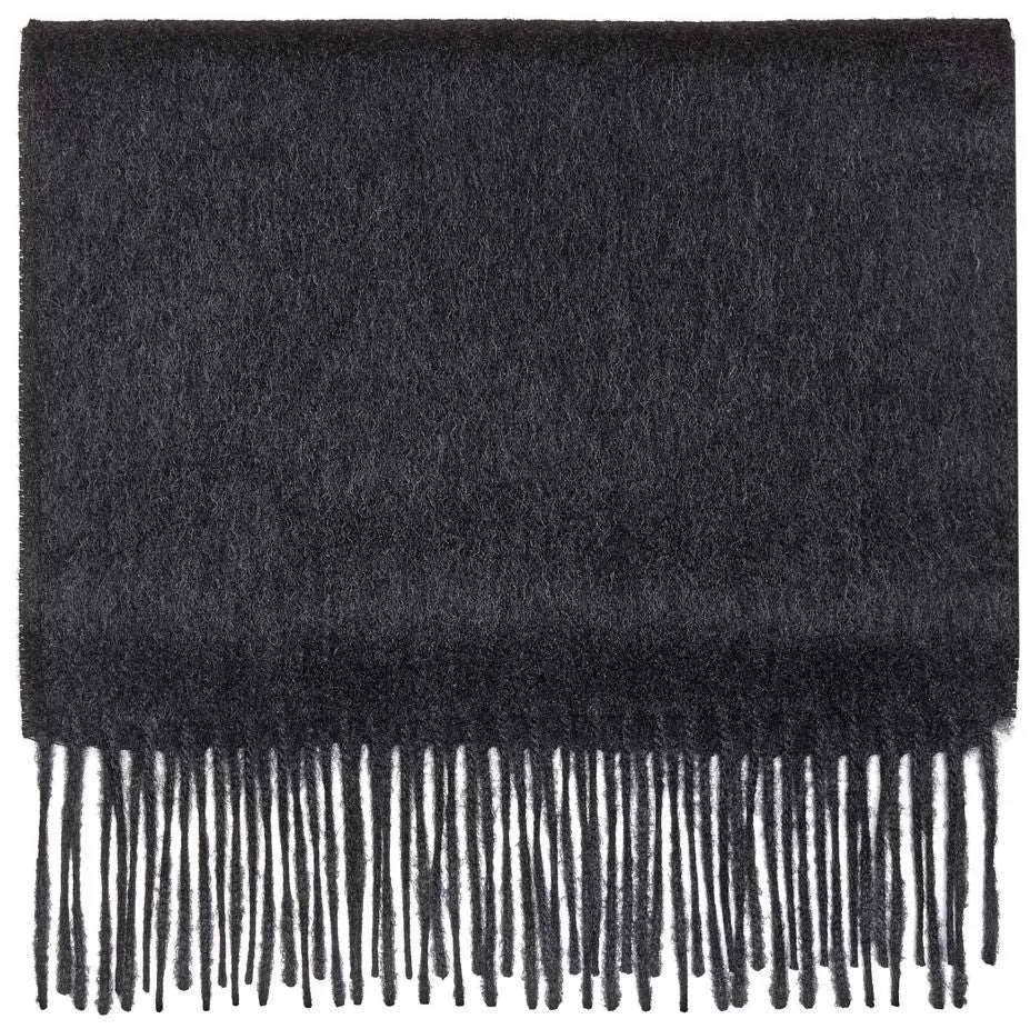 Pure Cashmere Scarf - Charcoal Grey