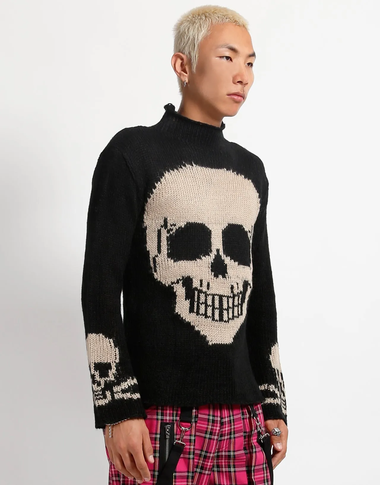 SKULL SWEATER IVORY SKULL