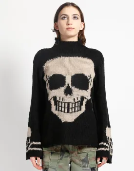 SKULL SWEATER IVORY SKULL