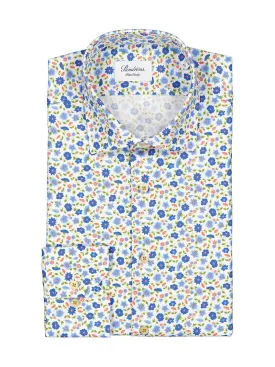 Stenstroms Floral Pattern Twill Shirt