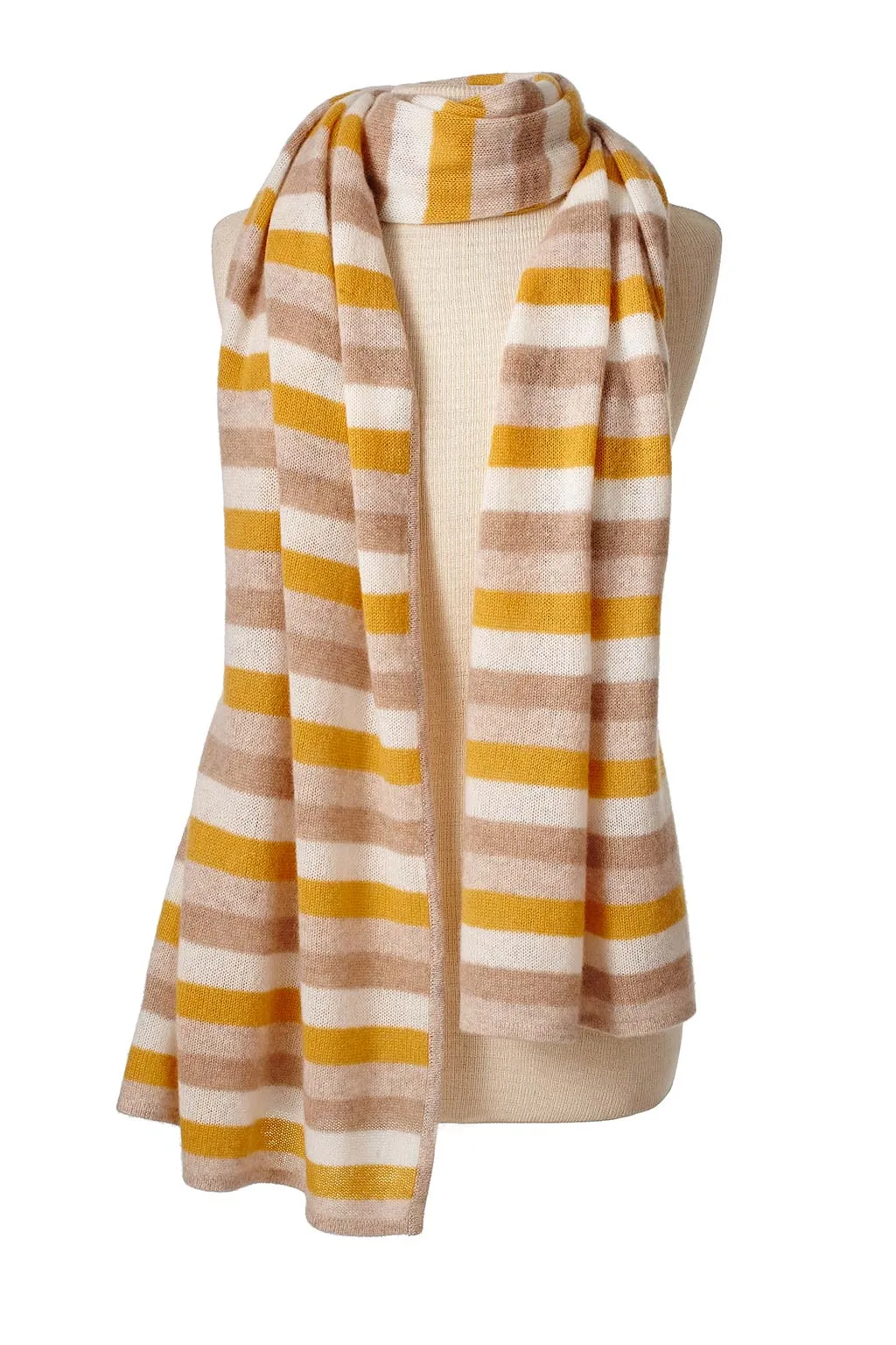 Striped Travel Wrap - Butterscotch