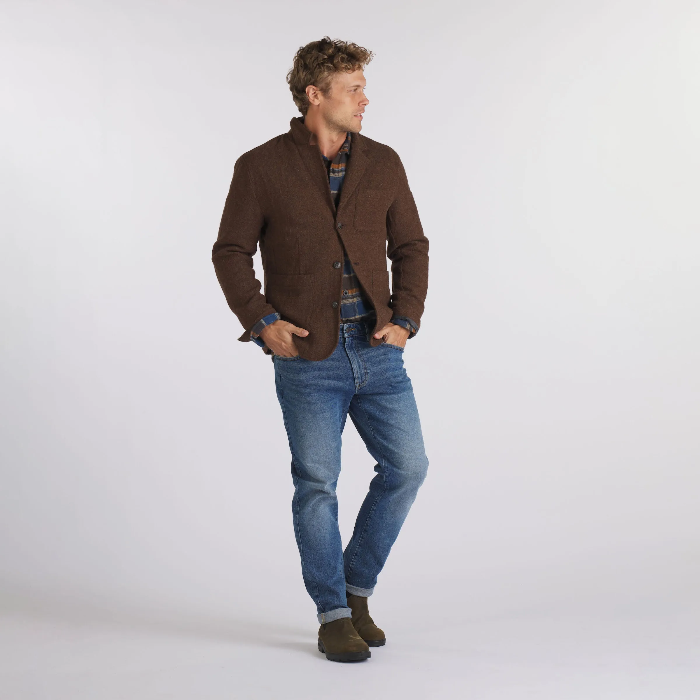 Swire Wool Blazer - Chestnut