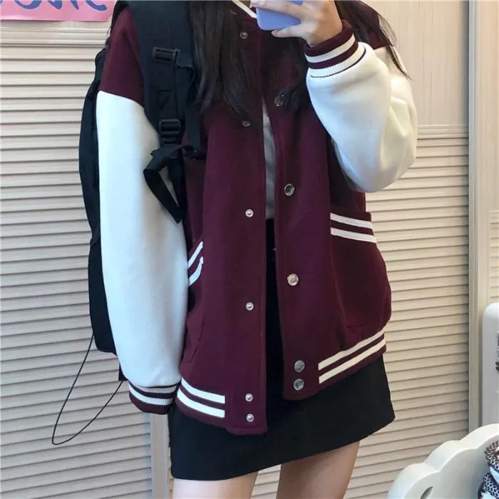 Women's Casual Contrast Color Sport Coats