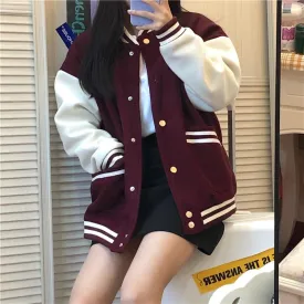 Women's Casual Contrast Color Sport Coats