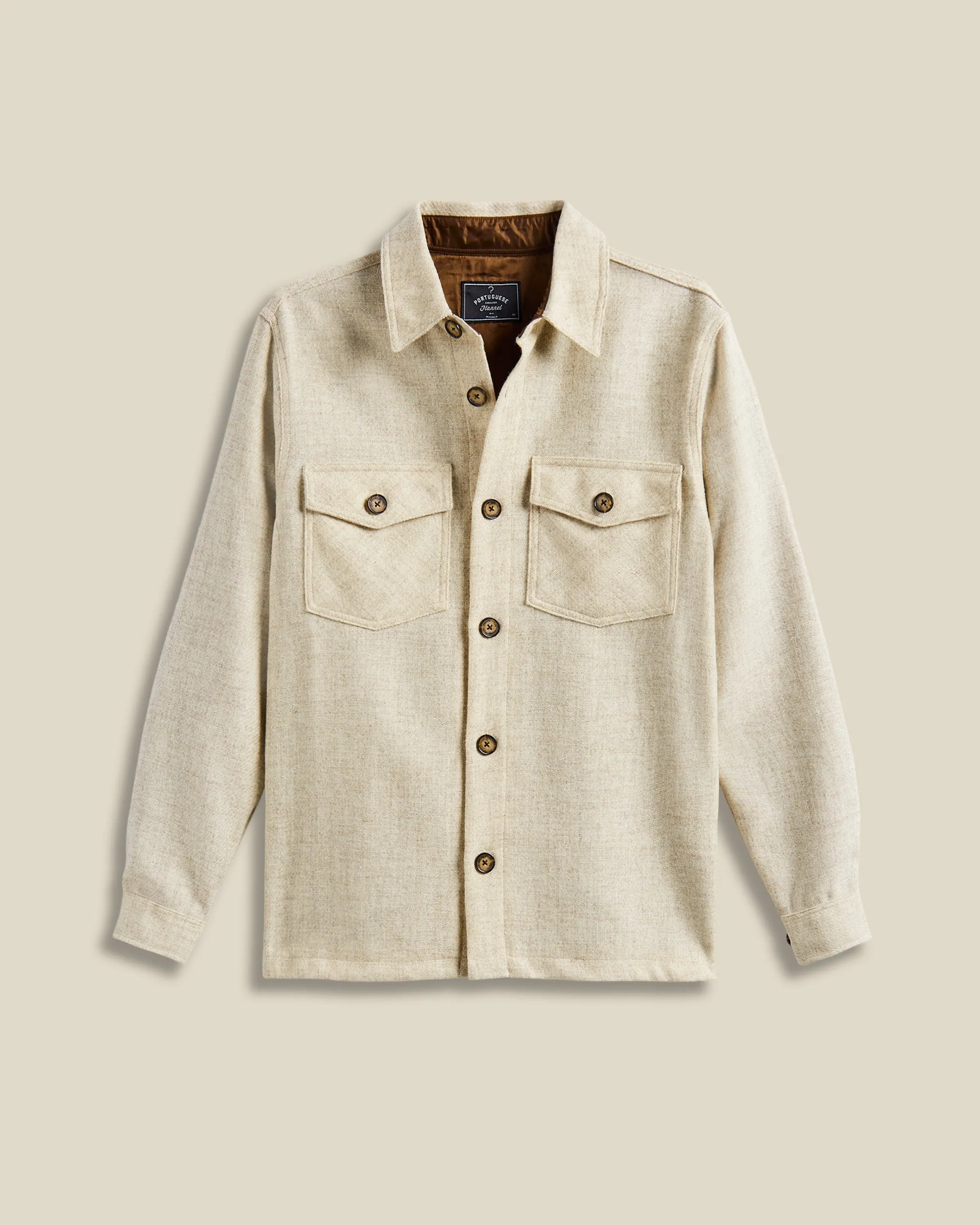 Wool Field Overshirt - Ecru